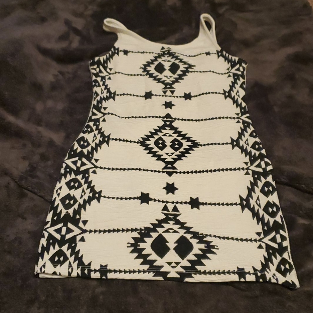 White stretch mini dress from H&M